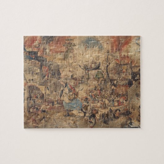 Dulle Griet (Mad Meg) van Pieter Bruegel Legpuzzel (Horizontaal)