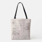Dulocke Stoelen Tote Bag (Achterkant)