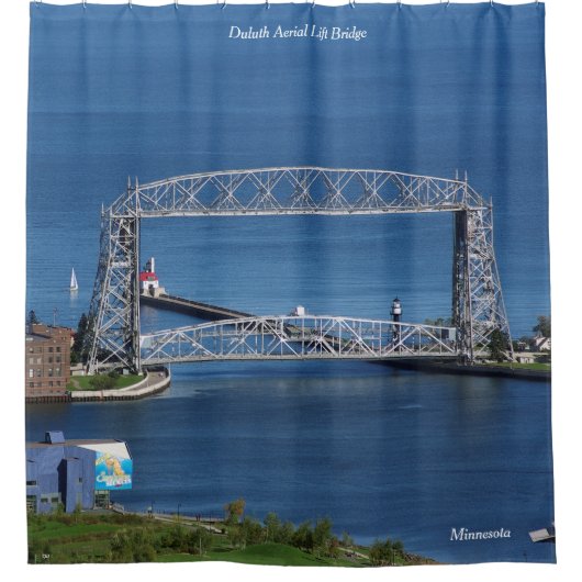 Duluth Aerial Lift Bridge douchegordijn (Voorkant)