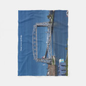 Duluth Aerial Lift Bridge fleece deken (Voorkant)