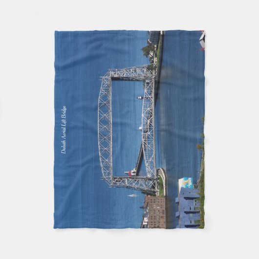Duluth Aerial Lift Bridge fleece deken (Voorkant)