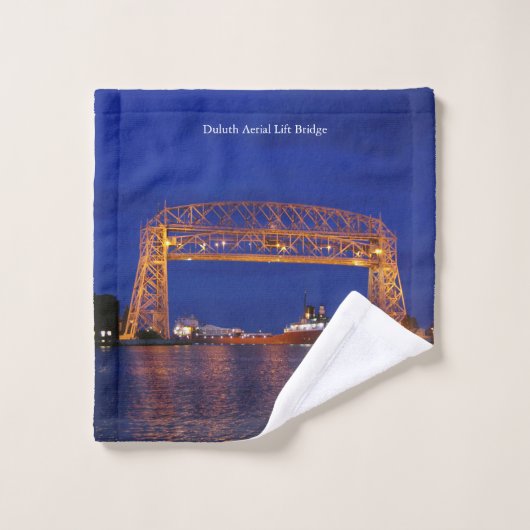 Duluth Aerial Lift Bridge & John G. Munson Bad Handdoek (Wasdoekje)