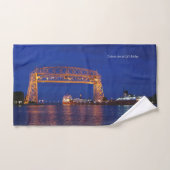 Duluth Aerial Lift Bridge & John G. Munson Bad Handdoek (Handdoek)