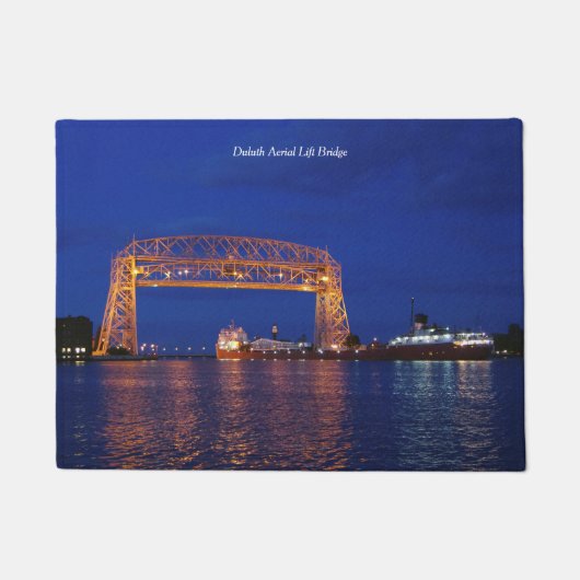 Duluth Aerial Lift Bridge & John G. Munson Deurmat (Voorkant)