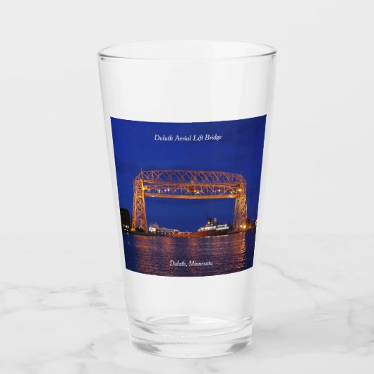 Duluth Aerial Lift Bridge & John G. Munson Glas (Voorkant)