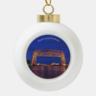 Duluth Aerial Lift Bridge & John G. Munson Keramische Bal Ornament