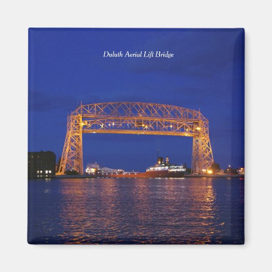 Duluth Aerial Lift Bridge & John G. Munson Magneet (Voorkant)