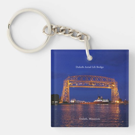 Duluth Aerial Lift Bridge & John G. Munson Sleutelhanger (Voorkant)