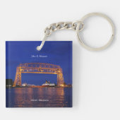 Duluth Aerial Lift Bridge & John G. Munson Sleutelhanger (Achterkant)