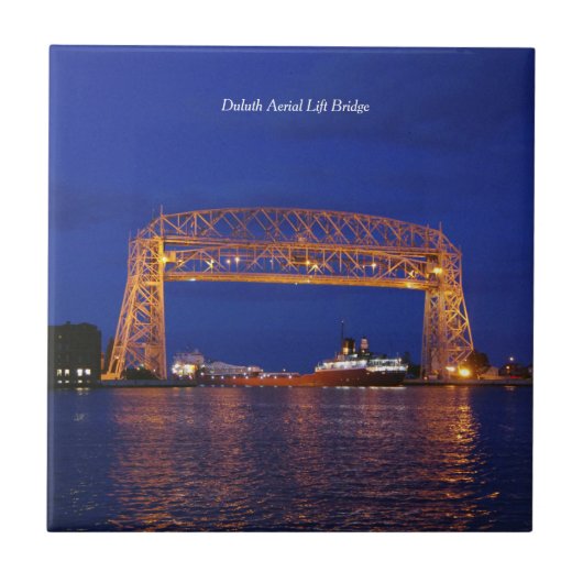 Duluth Aerial Lift Bridge & John G. Munson Tegeltje (Voorkant)
