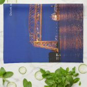 Duluth Aerial Lift Bridge & John G. Munson Theedoek (Gevouwen)