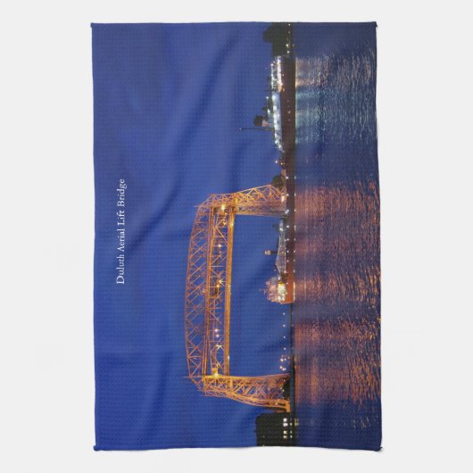 Duluth Aerial Lift Bridge & John G. Munson Theedoek (Verticaal)
