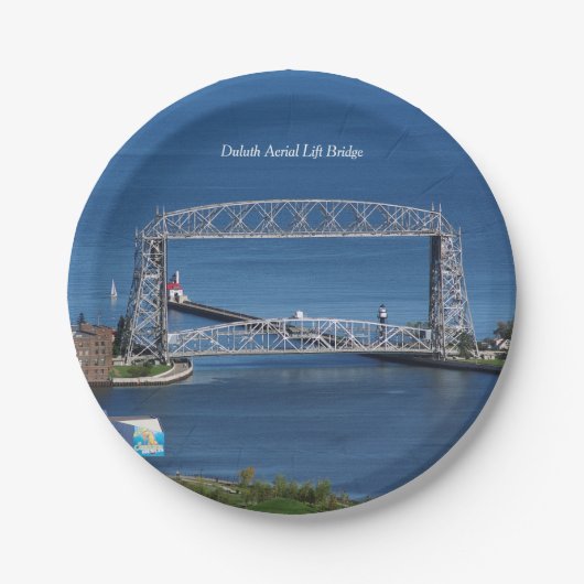 Duluth Aerial Lift Bridge Papieren Bordje (Voorkant)