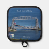 Duluth Aerial Lift Bridge pothouder Pannenlap (Voorkant)