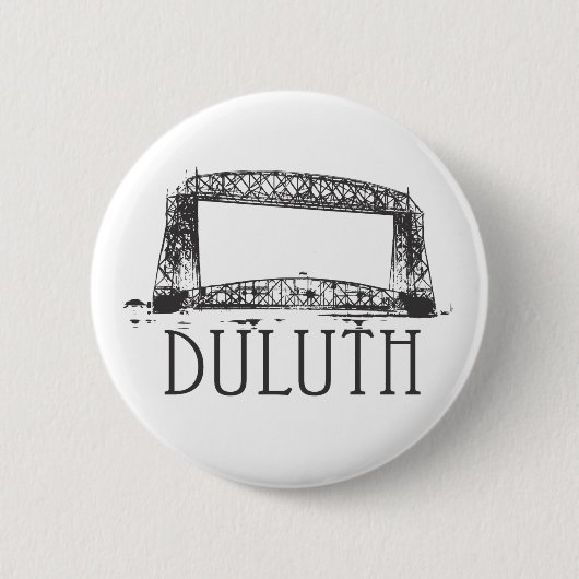 Duluth Aerial Lift Bridge Ronde Button 5,7 Cm (Voorkant)