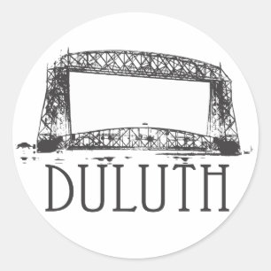 Duluth Aerial Lift Bridge Ronde Sticker
