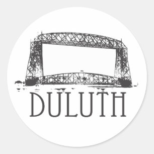 Duluth Aerial Lift Bridge Ronde Sticker