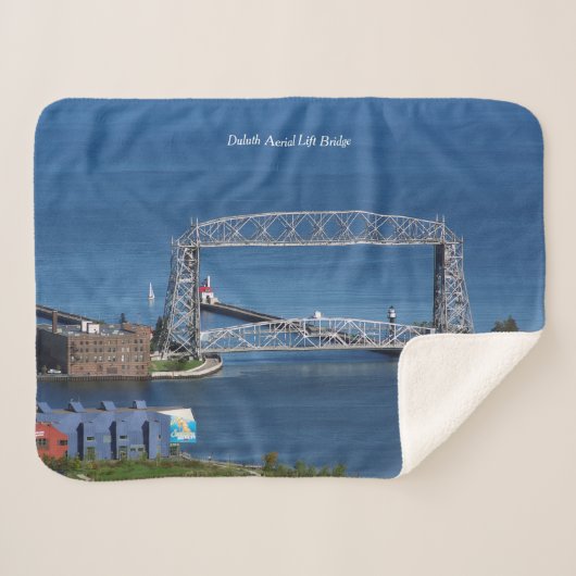 Duluth Aerial Lift Bridge sherpa blanket Deken (Voorkant (horizontaal))