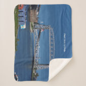 Duluth Aerial Lift Bridge sherpa blanket Sherpa Deken (Voorkant)