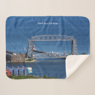 Duluth Aerial Lift Bridge sherpa blanket Sherpa Deken