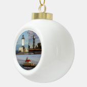 Duluth Entry Lights ball of sneeuwvloksieraden Keramische Bal Ornament (Rechts)