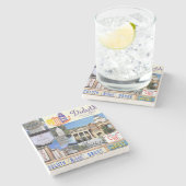 Duluth, Georgia, Collage Marble Onderzetters (Zijkant)