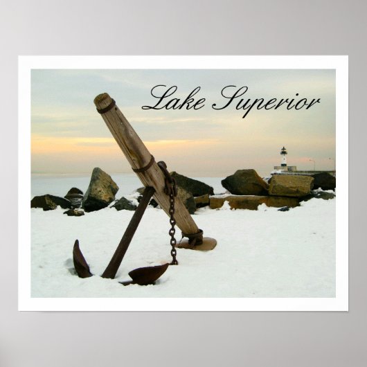 Duluth Harbor Anchor Lake Superior Poster (Voorkant)