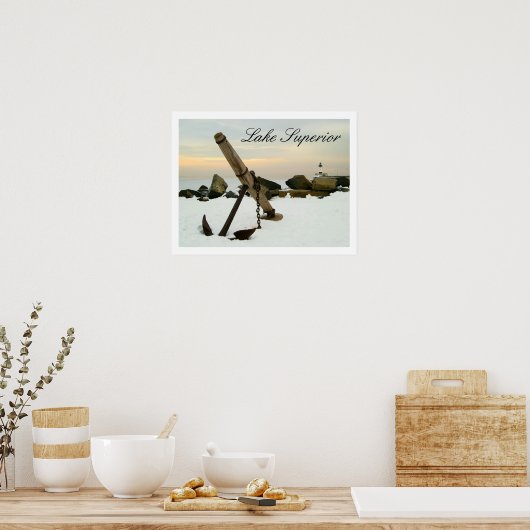 Duluth Harbor Anchor Lake Superior Poster (Keuken)
