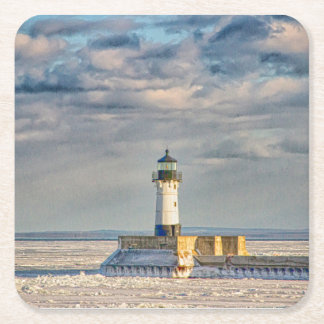 Duluth Harbor North Breakwater Lighthouse Kartonnen Onderzetters