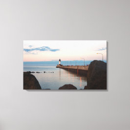 Duluth Harbor North Pier Light canvas
