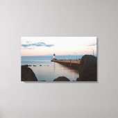 Duluth Harbor North Pier Light canvas Afdruk (Voorkant)