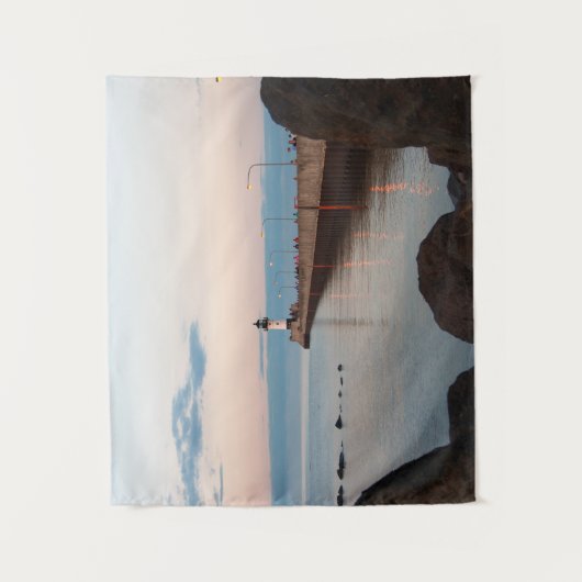 Duluth Harbor North Pier Light tapestry Wandkleed (Voorkant)