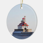 Duluth Harbor South Breakwater Lighthouse Keramisch Ornament (Links)