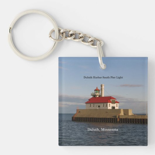 Duluth Harbor South/North Pierhead Light sleutelha Sleutelhanger (Voorkant)