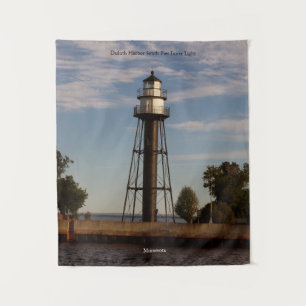 Duluth Harbor South Pier Inner Light tapestry Wandkleed
