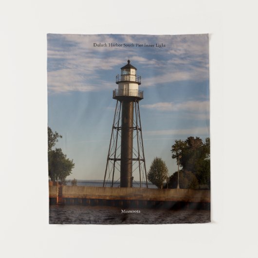 Duluth Harbor South Pier Inner Light tapestry Wandkleed (Voorkant)