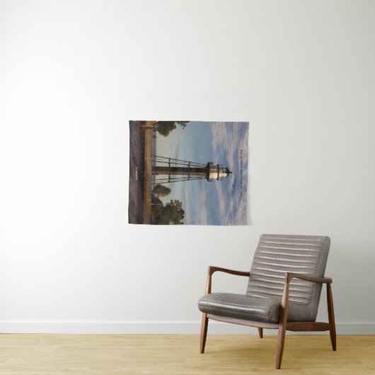 Duluth Harbor South Pier Inner Light tapestry Wandkleed (In Situ (horizontaal))