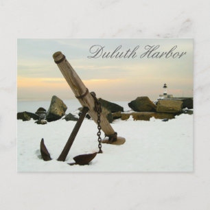 Duluth Harbour in de winter Briefkaart