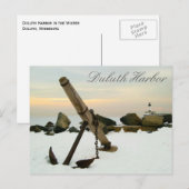 Duluth Harbour in de winter Briefkaart (Voorkant / Achterkant)