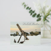 Duluth Harbour in de winter Briefkaart (Staand voorkant)