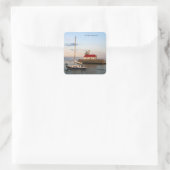 Duluth Harbour North Pier Light & Boat sticker (Tas)