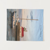 Duluth Harbour North Pier Light & Boat tapestry Wandkleed (Voorkant (horizontaal))
