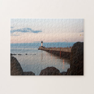 Duluth Harbour North Pier Light Jigzaag puzzel