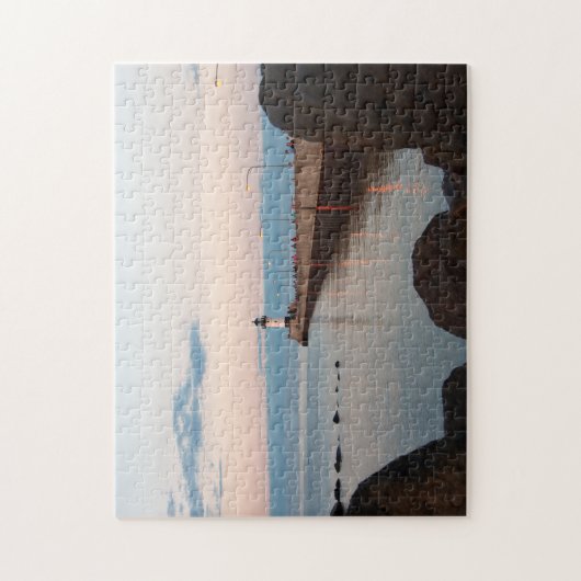 Duluth Harbour North Pier Light Jigzaag puzzel Legpuzzel (Verticaal)