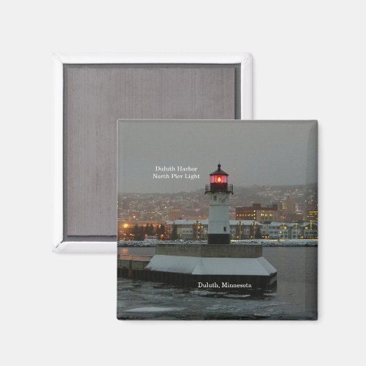 Duluth Harbour North Pier Light magnet (Voorkant / Achterkant)