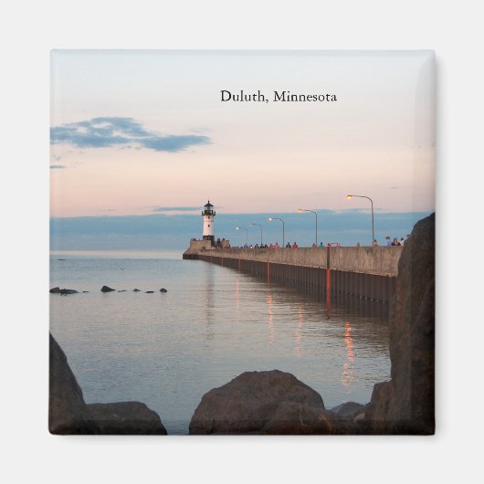 Duluth Harbour North Pier Light magnet Duluth, MN (Voorkant)