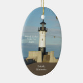 Duluth Harbour North Pier Light oval ornament (Rechts)