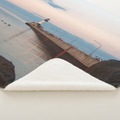 Duluth Harbour North Pier Light sherpa blanket Deken (3/4)