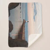 Duluth Harbour North Pier Light sherpa blanket Deken (Voorkant)