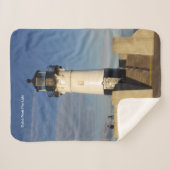 Duluth Harbour North Pier Light sherpa blanket Deken (Voorkant (horizontaal))
